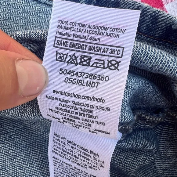 denim overalls mini dress - Picture 3 of 3